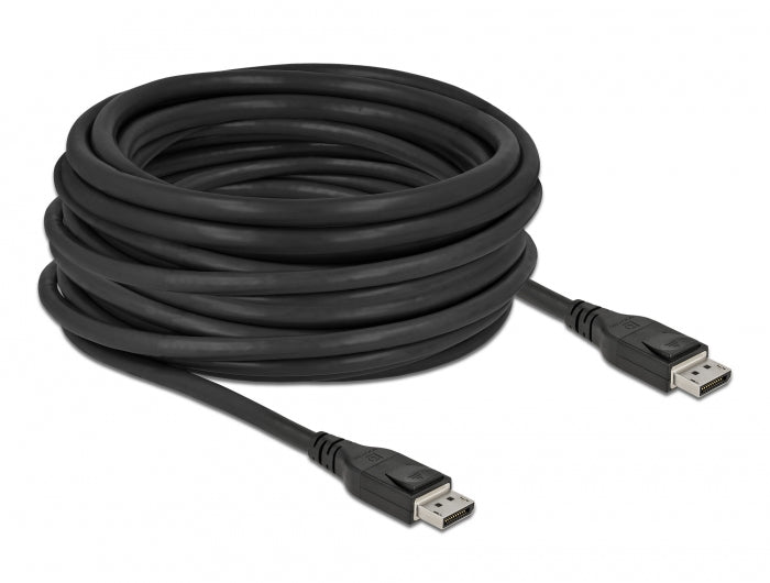 DeLOCK DisplayPort-zu-DisplayPort-Kabel – 12 m, DisplayPort 1.4, 8K 60 Hz, schwarz