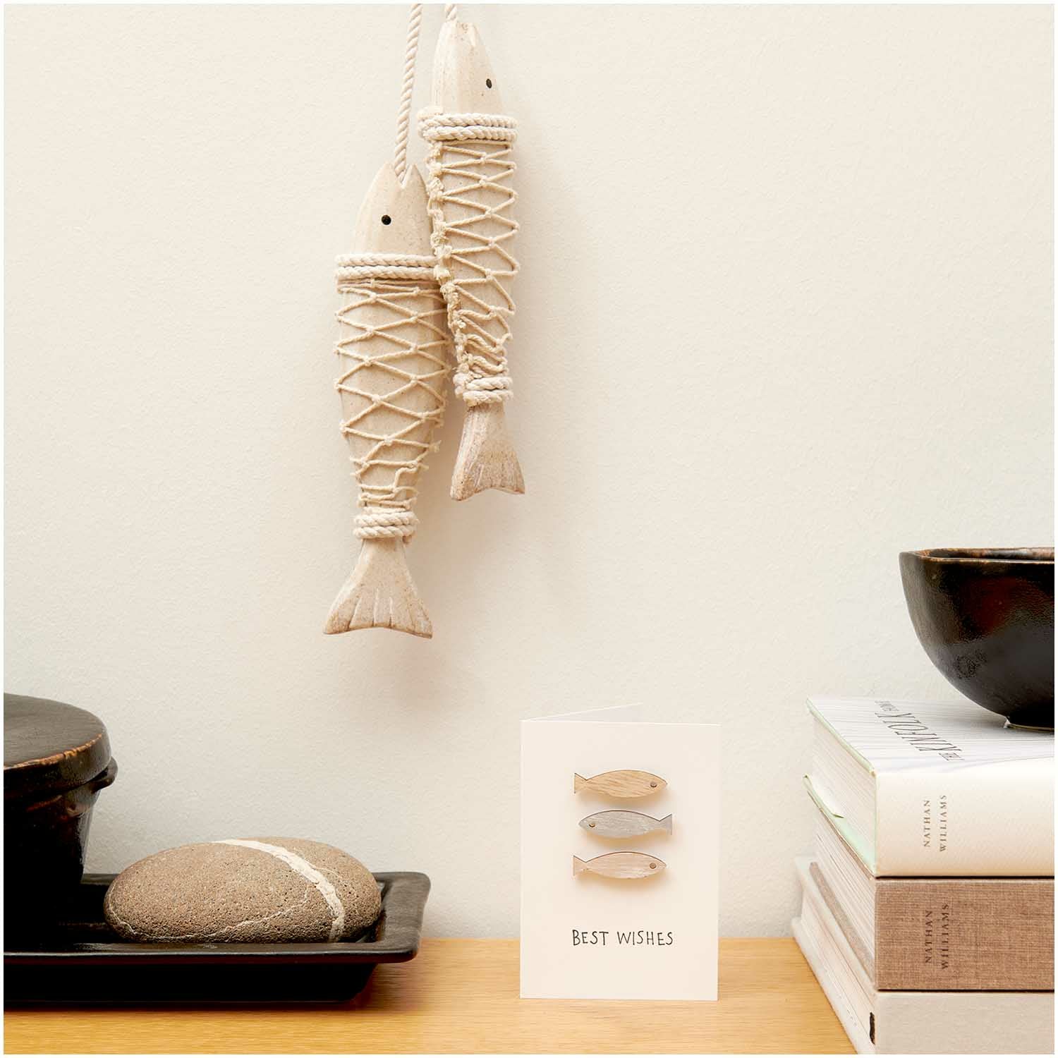 Rico Design Holzsticker, Seestern, Braun, 24 Stk