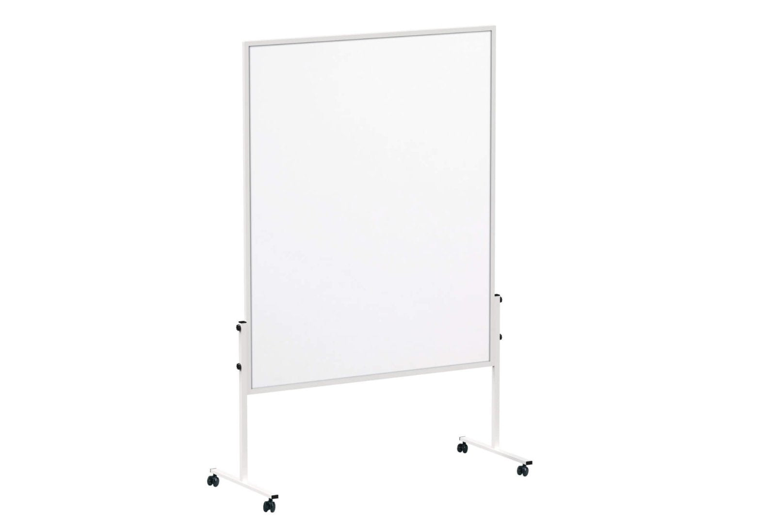 MAUL Whiteboard – 120 × 190 cm, Aluminiumrahmen, grau, mit Ständer