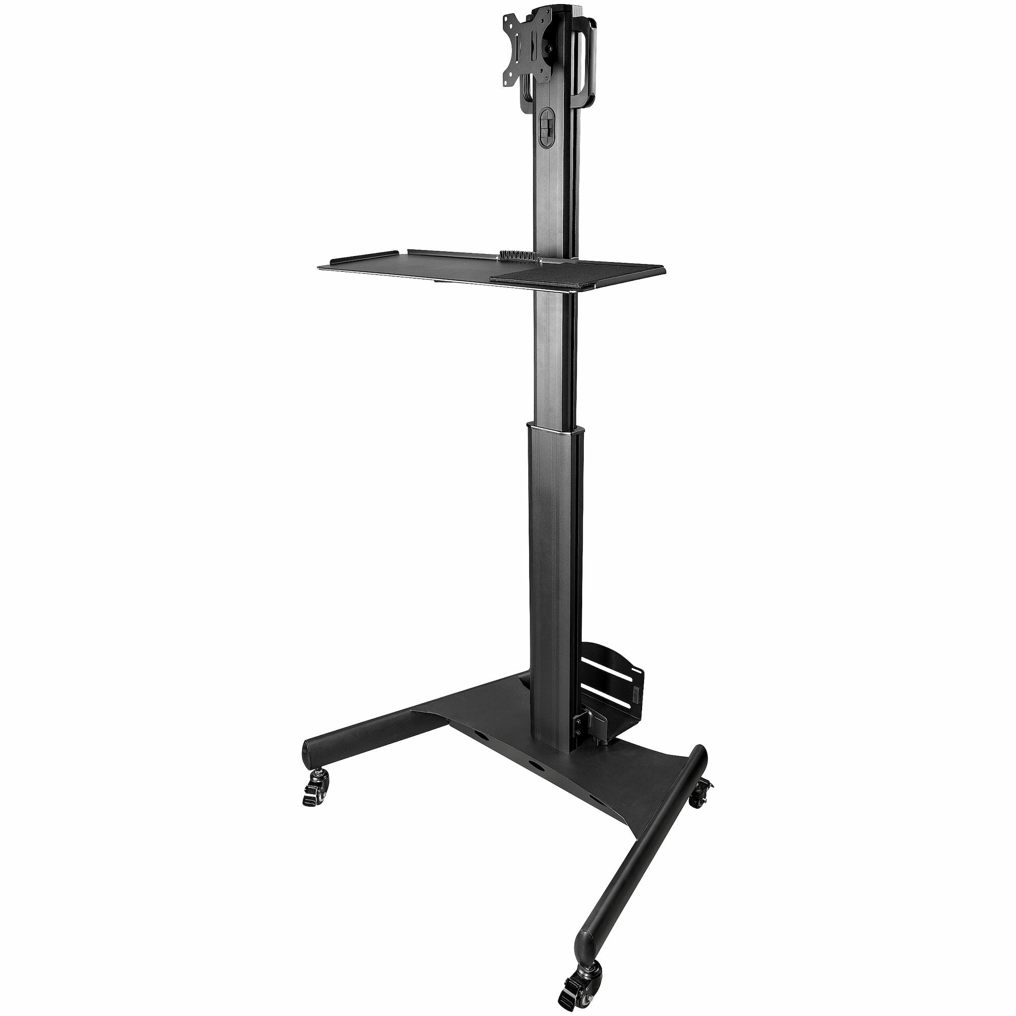 StarTech.com Monitorwagen, VESA 75×75/100×100 mm, höhenverstellbar 130–160 cm, schwarz