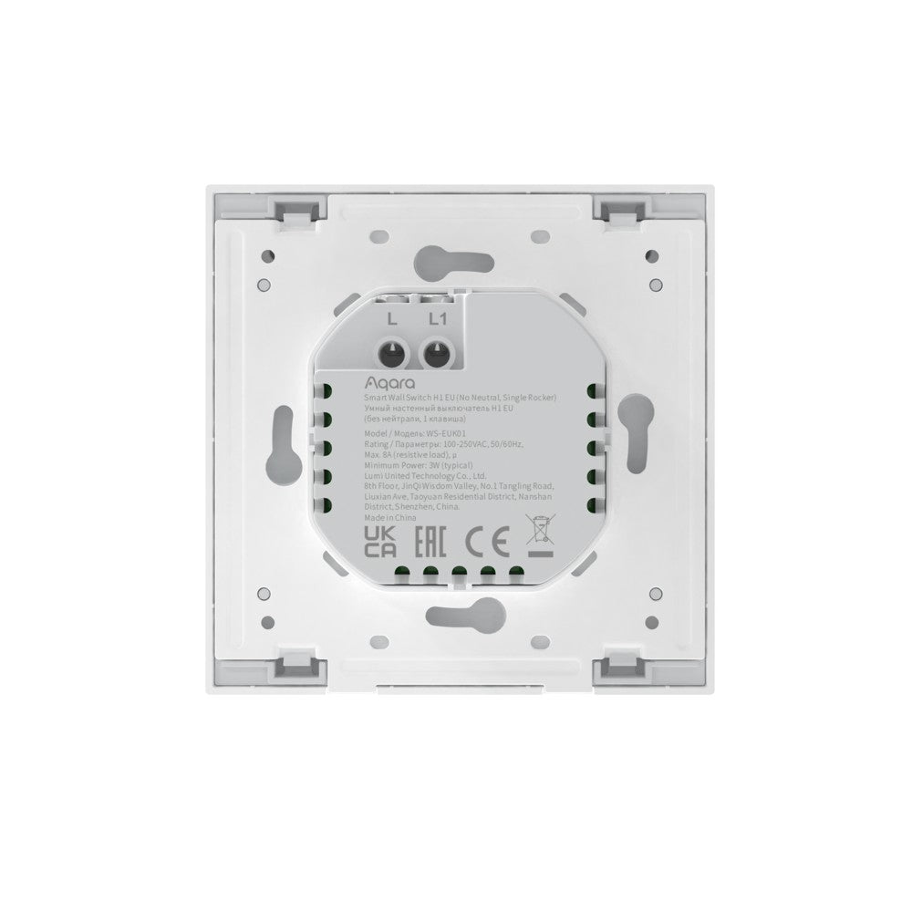 Aqara H1 – Smart-Taster – Zigbee, ohne Neutralleiter – für Apple HomeKit, Amazon Alexa, Google Assistant