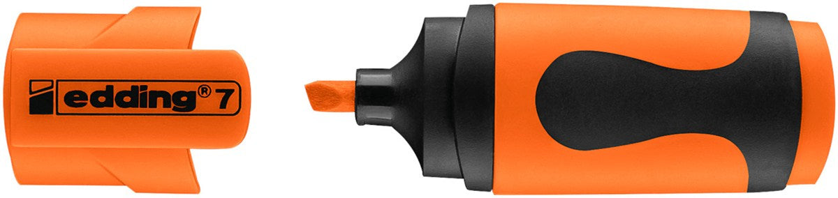Edding 7 Mini Textmarker – 10er Set, Farben: Orange, Keilspitze 1–3 mm