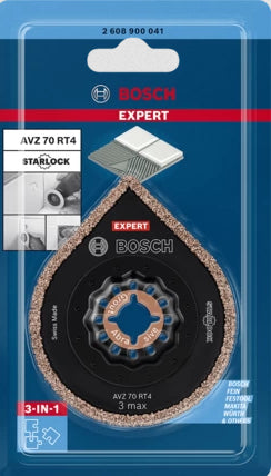 Bosch Schleifblatt, EXPERT 3 max AVZ 70 RT4, 70 mm, schwarz, grau