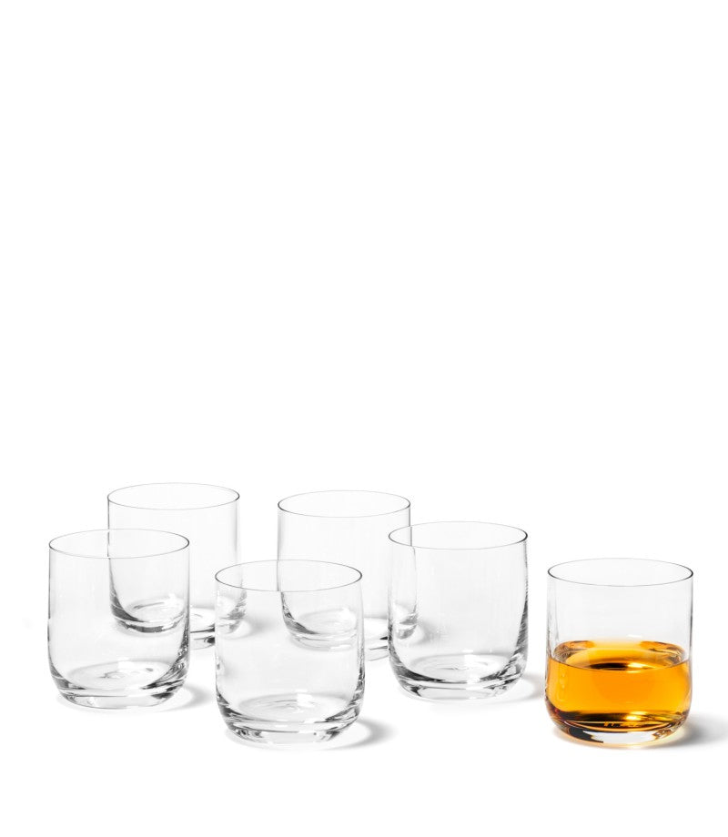 LEONARDO Whiskyglas – 6er Set, 320 ml, Ø 7,7 cm, Kristallglas, Transparent, spülmaschinenfest