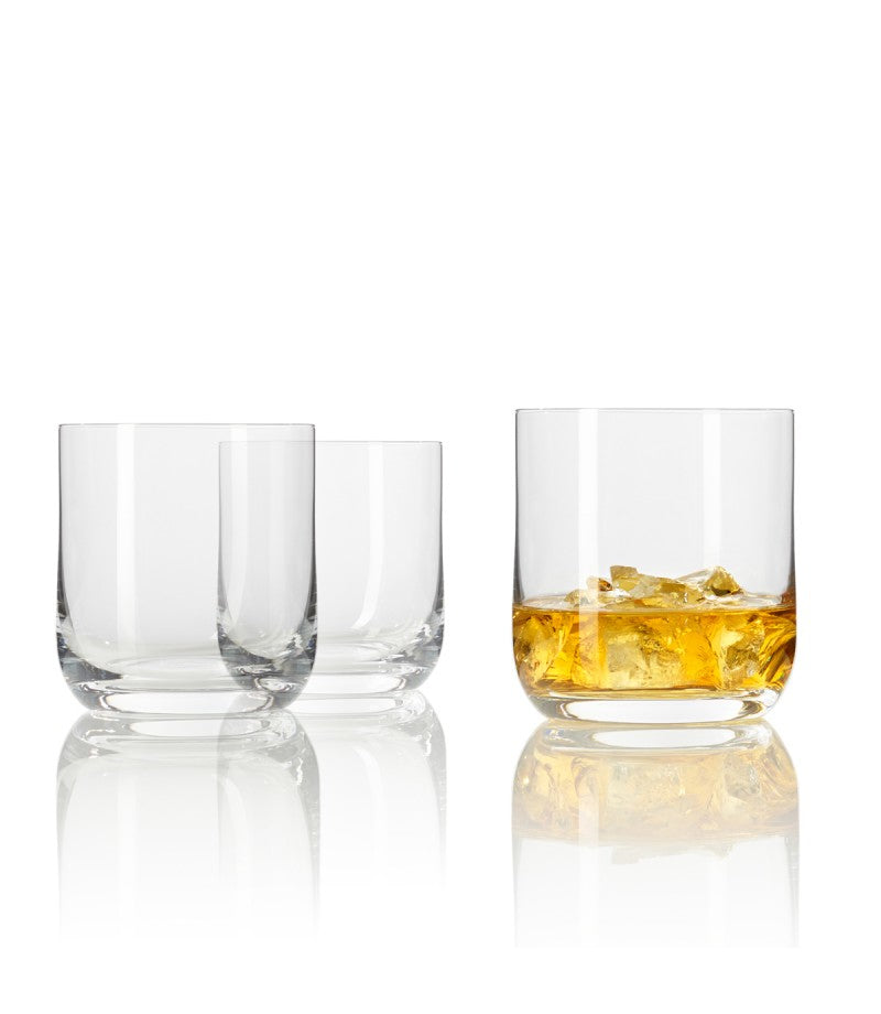 LEONARDO Whiskyglas – 6er Set, 320 ml, Ø 7,7 cm, Kristallglas, Transparent, spülmaschinenfest