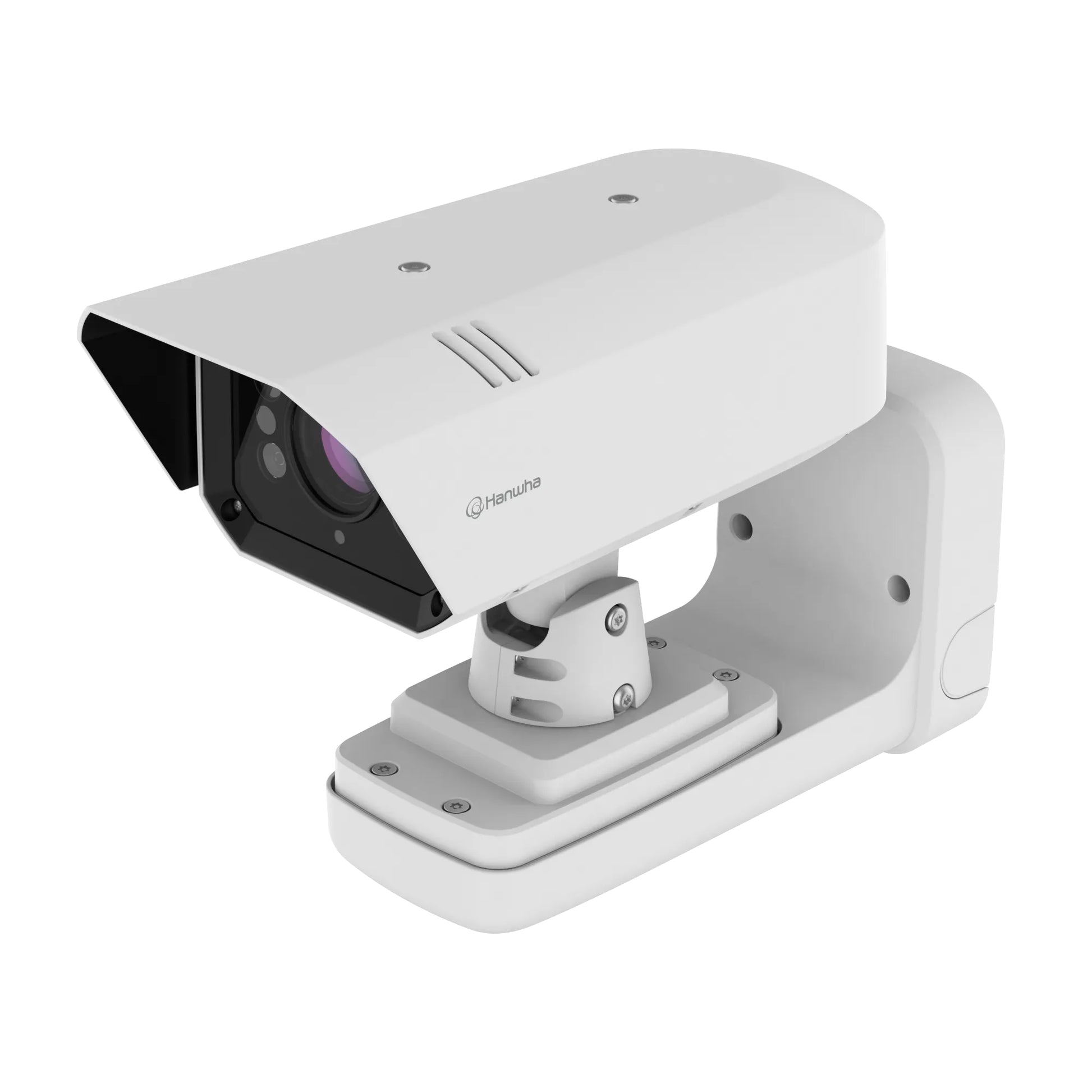 Hanwha SBP-187WMW Wandhalterung – Wand- und Mastmontage, Outdoor, für TNO-7180RLP, Weiss