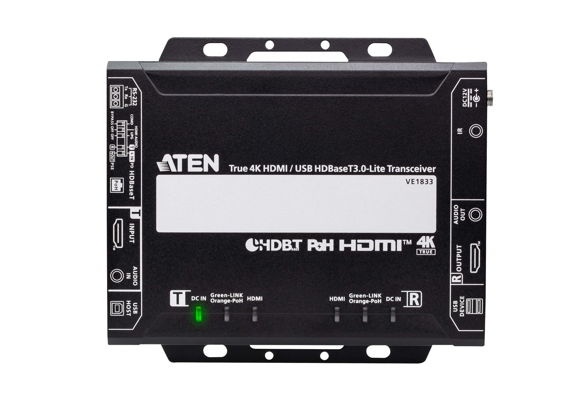 ATEN VE1833 – HDBaseT 3.0 über Cat6a, 1× HDMI Ein/1× HDMI Aus, 4K@60 Hz, 5 m, HDR, HDCP 2.2/2.3, PoH, IR/RS-232