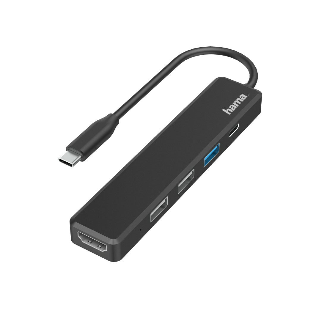 Hama USB-Hub – für Geräte mit USB-C/Thunderbolt 3/4, USB-Anschluss, schwarz