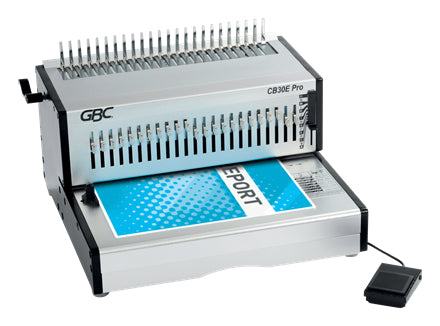 GBC CB30EPro Stanz- und Bindemaschine – Plastik- und Drahtbindung, für 21-Loch, A4, bis 30 Blatt