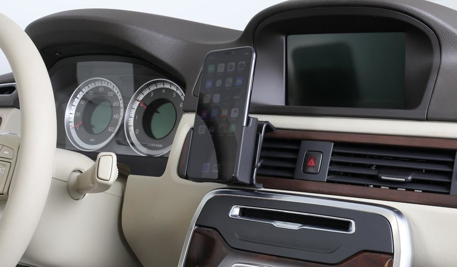 Brodit Auto-Halterung, Schraubbefestigung, 360° drehbar – für iPhone 11, iPhone XR – Schwarz
