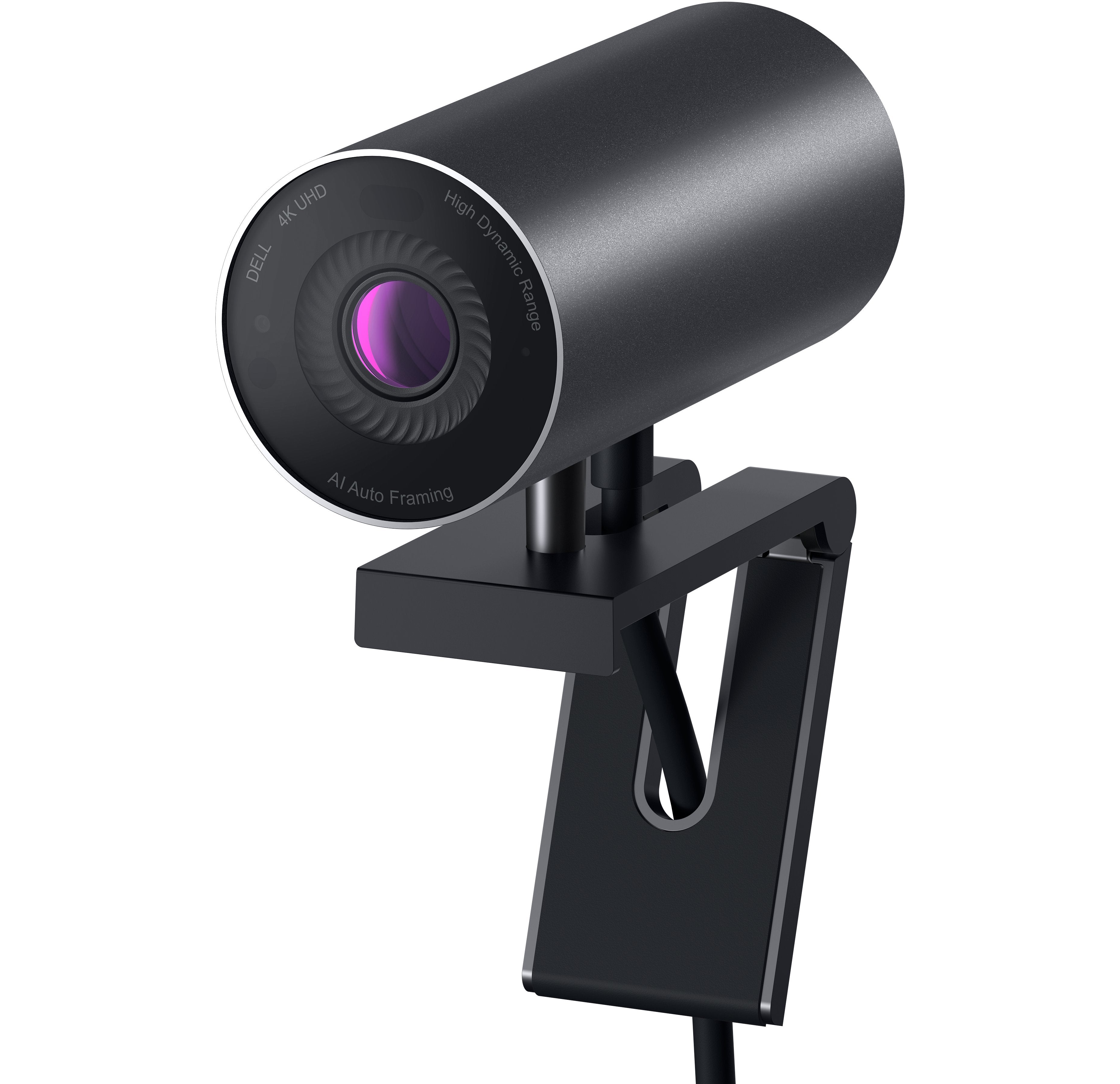 DELL UltraSharp Webcam WB7022 – Webcam – 4K, bis 60 fps, USB‑A, Autofokus, 5× digitaler Zoom, ohne Mikrofon