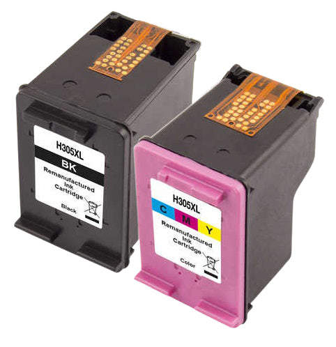 Peach 305XL Tintenpatronen-Multipack, Schwarz/Dreifarbig (Kompatibel) – für HP DeskJet 2320/2700 Serie/2710