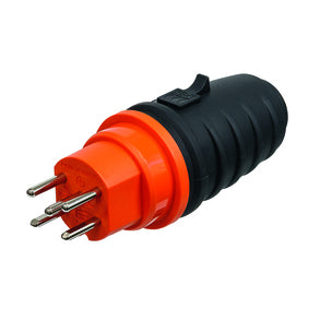 Steffen Adapterkabel, T15–Schraubklemme, IP55, gerader Stecker, männlich, Kunststoff – Orange