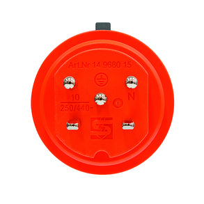 Steffen Adapterkabel, T15–Schraubklemme, IP55, gerader Stecker, männlich, Kunststoff – Orange