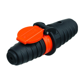 Steffen Adapterkabel, T15–Schraubklemme, IP55, gerader Stecker, männlich, Kunststoff – Orange