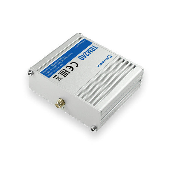 Teltonika TRM240 Modem – LTE Cat 1 (4G), 3G/2G, 1× Micro-USB, inkl. LTE-Antenne (SMA), schwarz