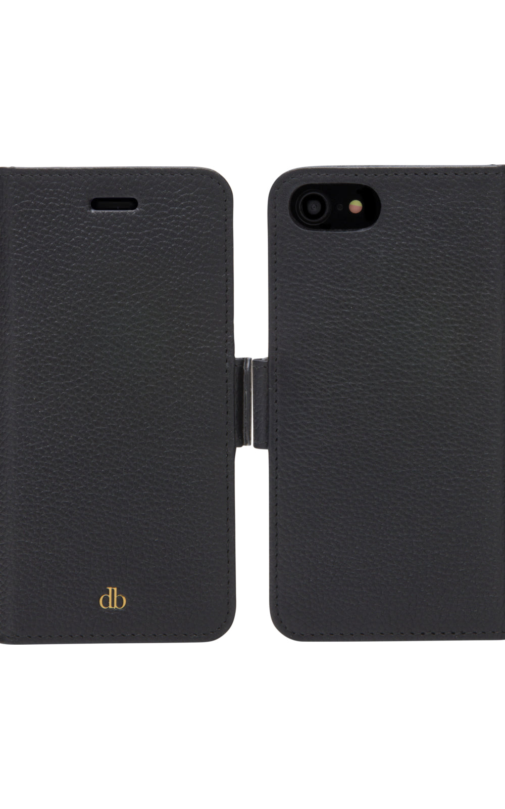 dbramante1928 New York Wallethülle – für Apple iPhone SE/8/7, 3 Kartenfächer, Night Black, schlagfest