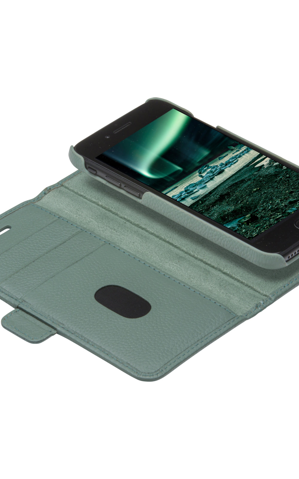 dbramante1928 New York Wallethülle – für Apple iPhone SE/8/7, 3 Kartenfächer, Greenbay