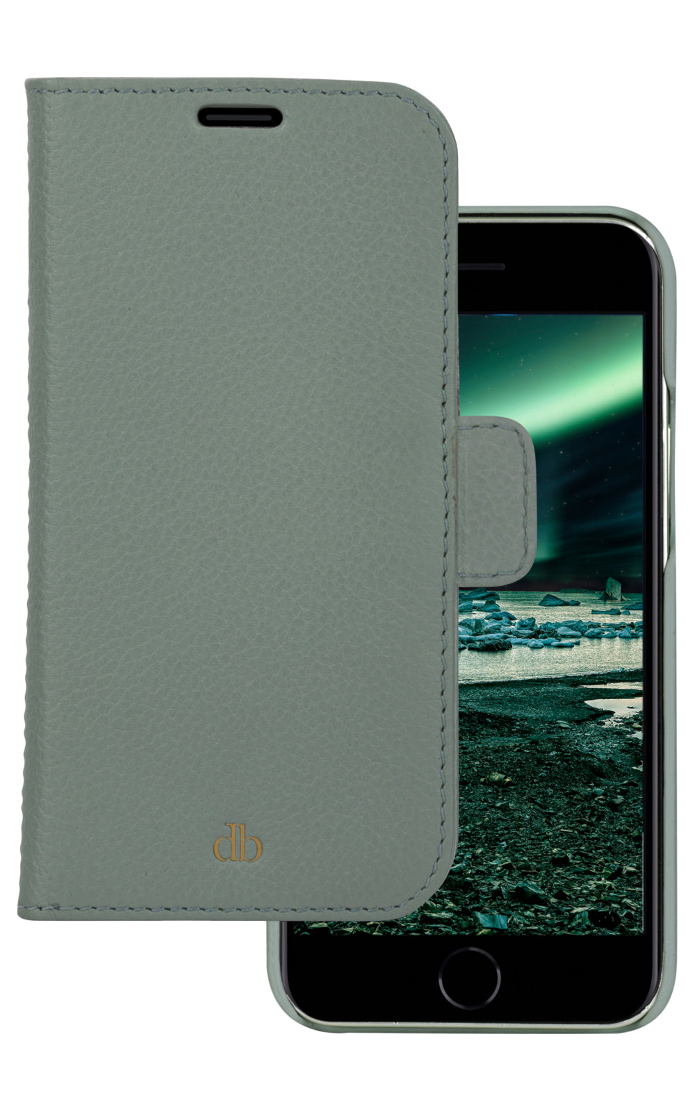 dbramante1928 New York Wallethülle – für Apple iPhone SE/8/7, 3 Kartenfächer, Greenbay