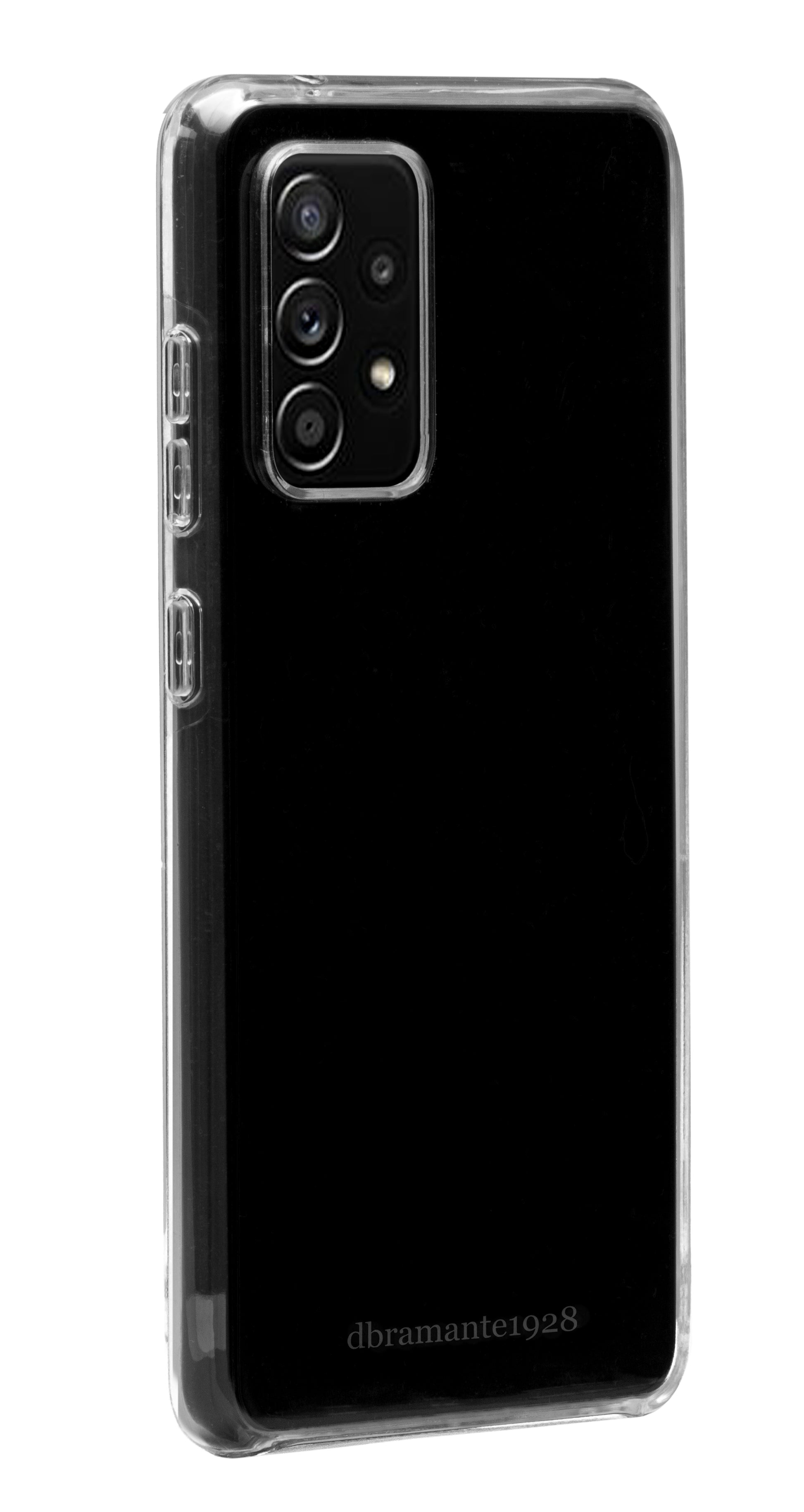 dbramante1928 Backcover – für Samsung Galaxy A52, Transparent, schlagfest, kratzresistent, kabelloses Laden
