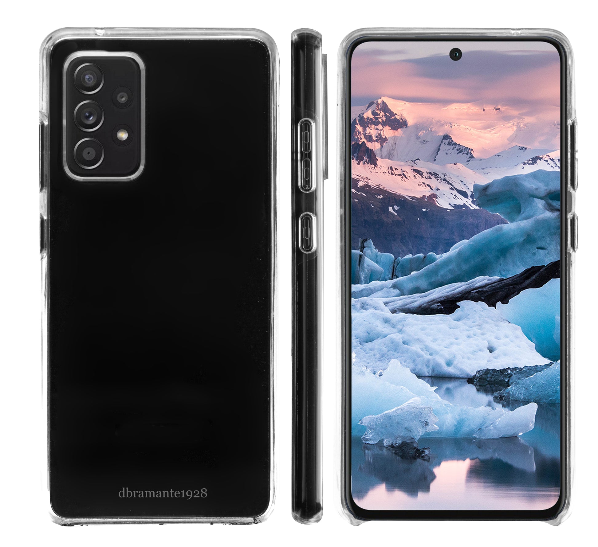 dbramante1928 Backcover – für Samsung Galaxy A52, Transparent, schlagfest, kratzresistent, kabelloses Laden