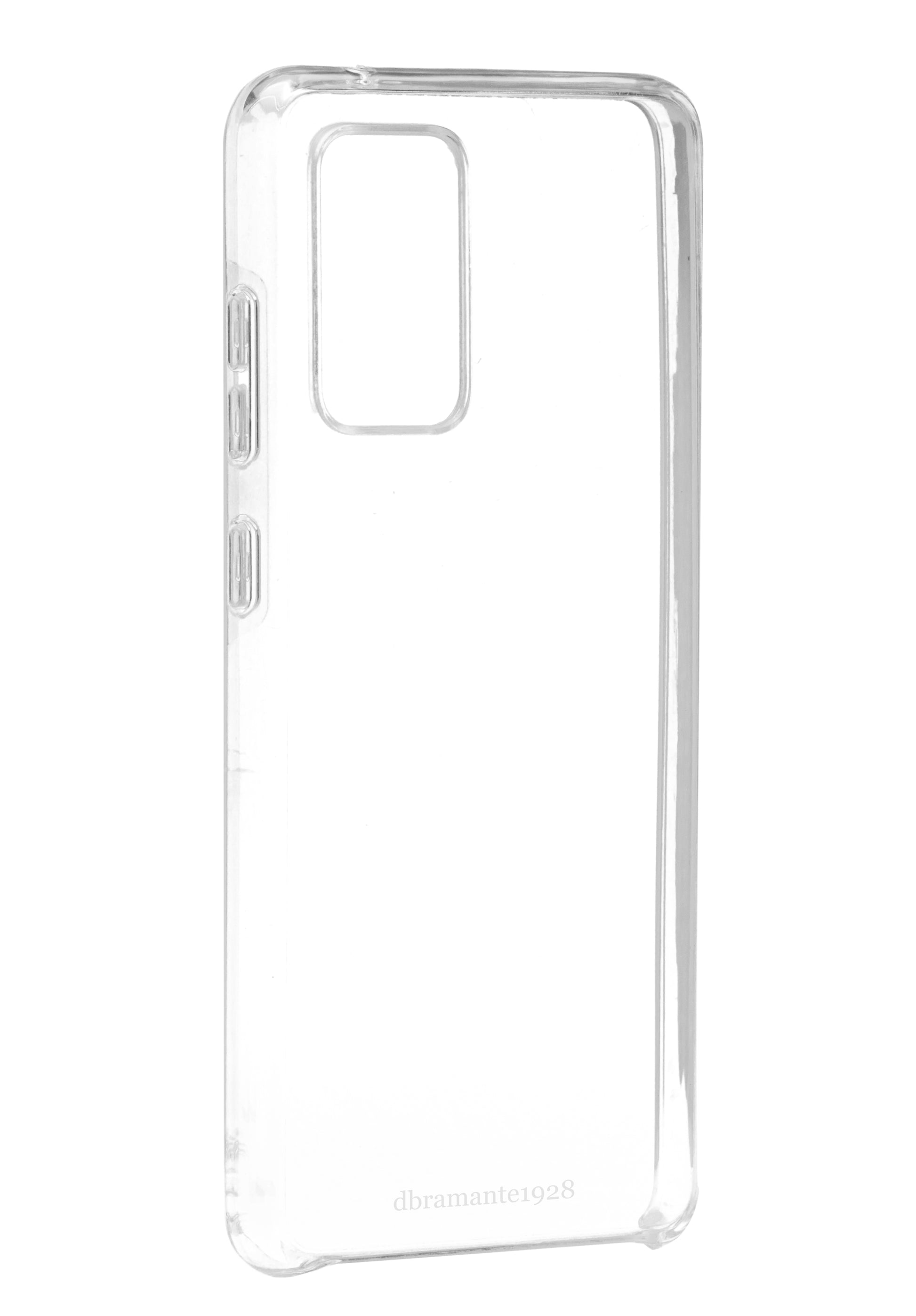 dbramante1928 Backcover – für Samsung Galaxy A52, Transparent, schlagfest, kratzresistent, kabelloses Laden