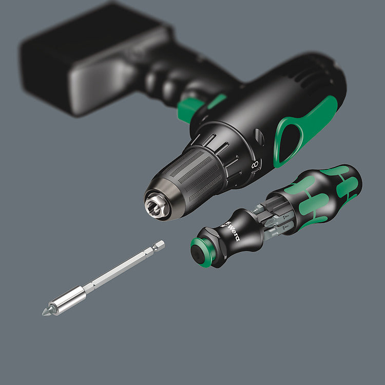Wera Kraftform Kompakt – Multi-Bit-Schraubenzieher-Set PH/PZ/SL, 6-teilig, 28 SB