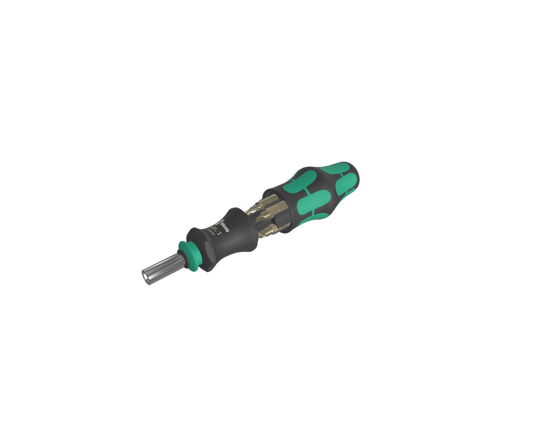 Wera Kraftform Kompakt – Multi-Bit-Schraubenzieher-Set PH/PZ/SL, 6-teilig, 28 SB