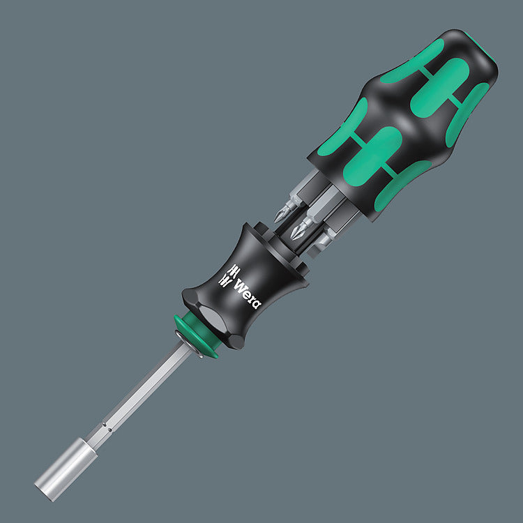 Wera Kraftform Kompakt – Multi-Bit-Schraubenzieher-Set PH/PZ/SL, 6-teilig, 28 SB