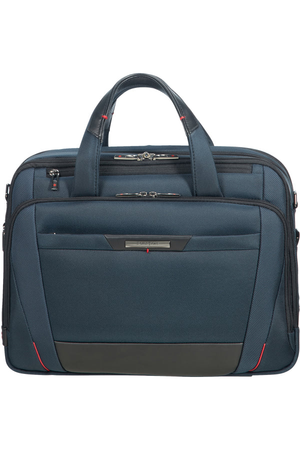 Samsonite Pro-DLX 5 Notebook-Tasche – 17/23 l, RFID-Fach, Aufsteckfunktion, Nylon, Blau