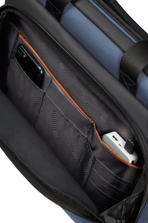 Samsonite Notebook-Tasche – für Notebooks bis 15,6", 12,5 l, Aufsteckfunktion, recyceltes PET (rPET), blau