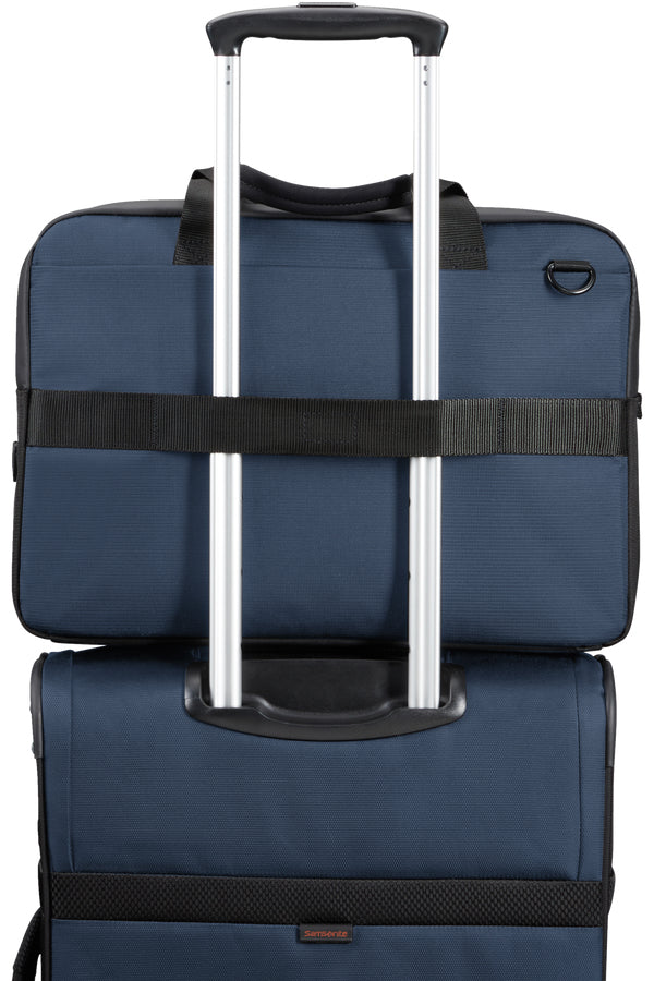 Samsonite Notebook-Tasche – für Notebooks bis 15,6", 12,5 l, Aufsteckfunktion, recyceltes PET (rPET), blau