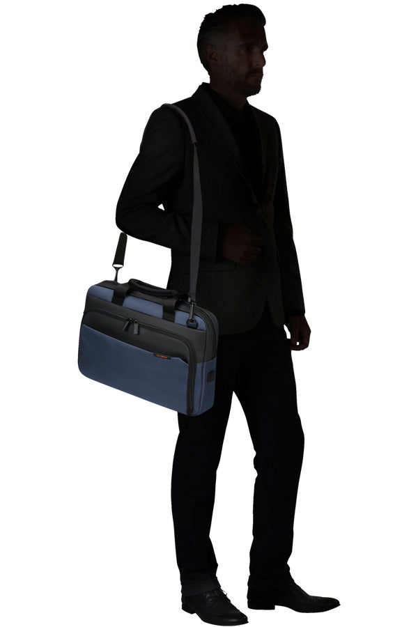 Samsonite Notebook-Tasche – für Notebooks bis 15,6", 12,5 l, Aufsteckfunktion, recyceltes PET (rPET), blau