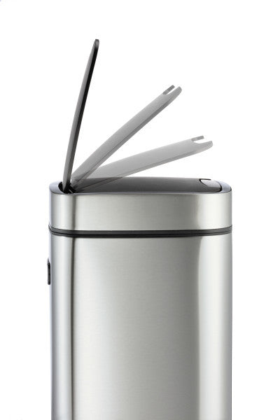 Durable Abfallcontainer – 21 l – mit Deckel – Edelstahl – Ø 270 × H 570 mm
