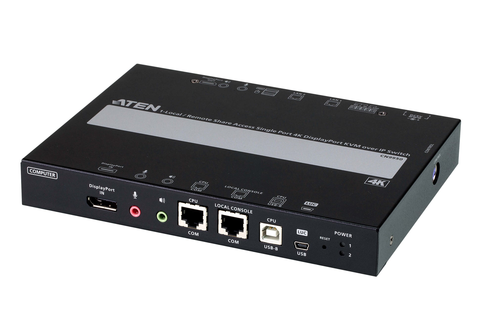 ATEN KVM-Switch, DisplayPort, 4K (3840 × 2160), KVM über IP, Remotezugriff, Virtuelle Medien