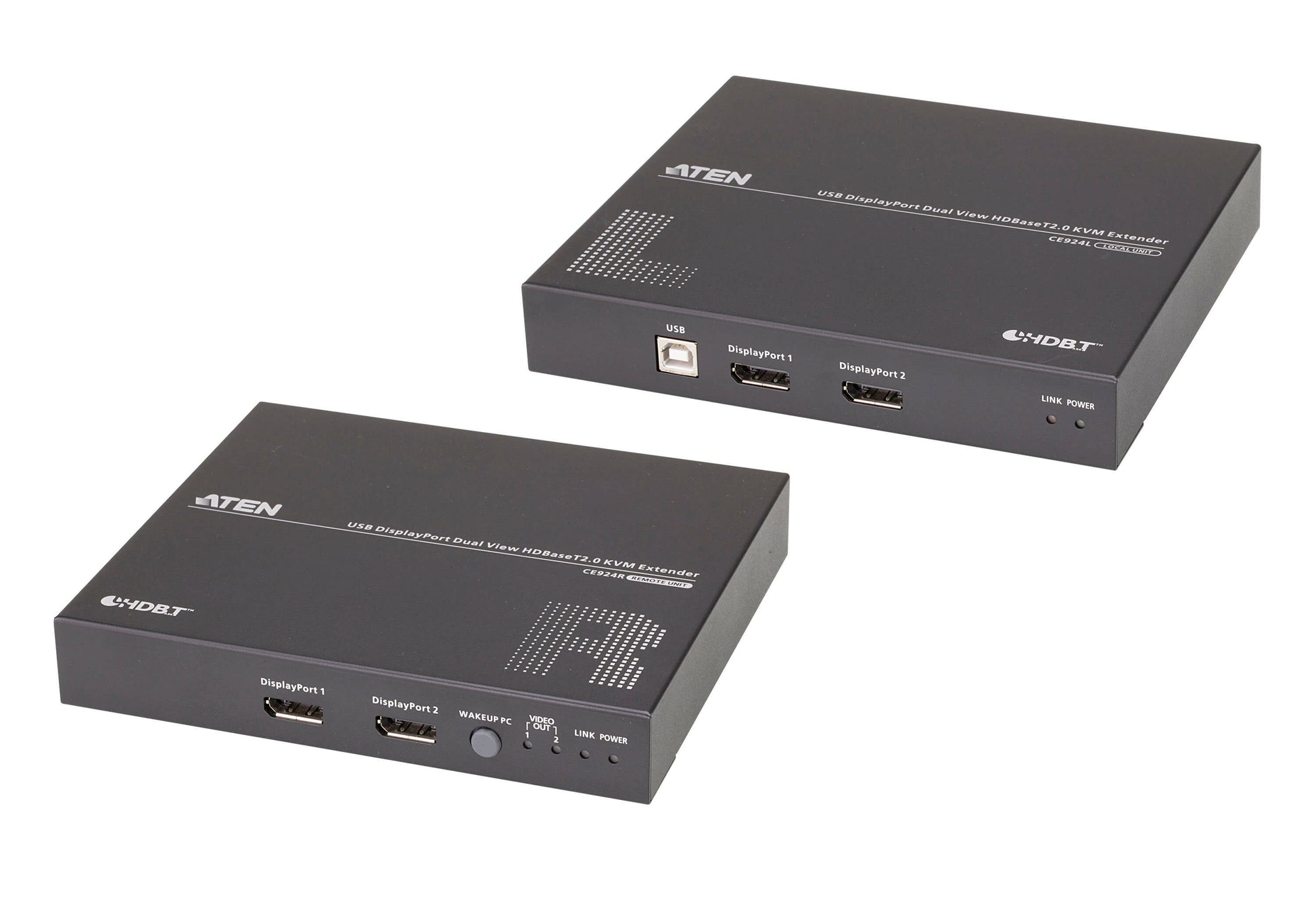 ATEN DisplayPort KVM-Extender über HDBaseT, bis 100 m, 4K (4096 × 2160), Set, inkl. DisplayPort- & USB-Kabel