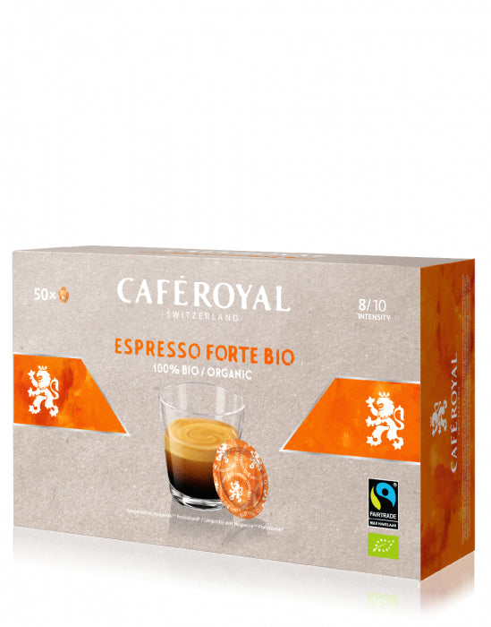 Café Royal Espresso Forte Bio – Nespresso kompatibel, 50 Pads