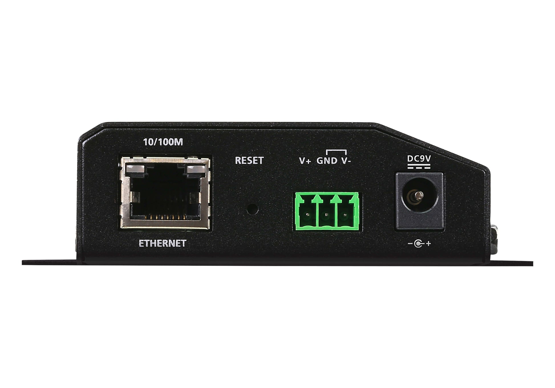 ATEN SN3002 – Ethernet Extender – 2×RS-232, 1×RJ45 10/100 Mbit/s, 9–48 V DC, Metall, Schwarz