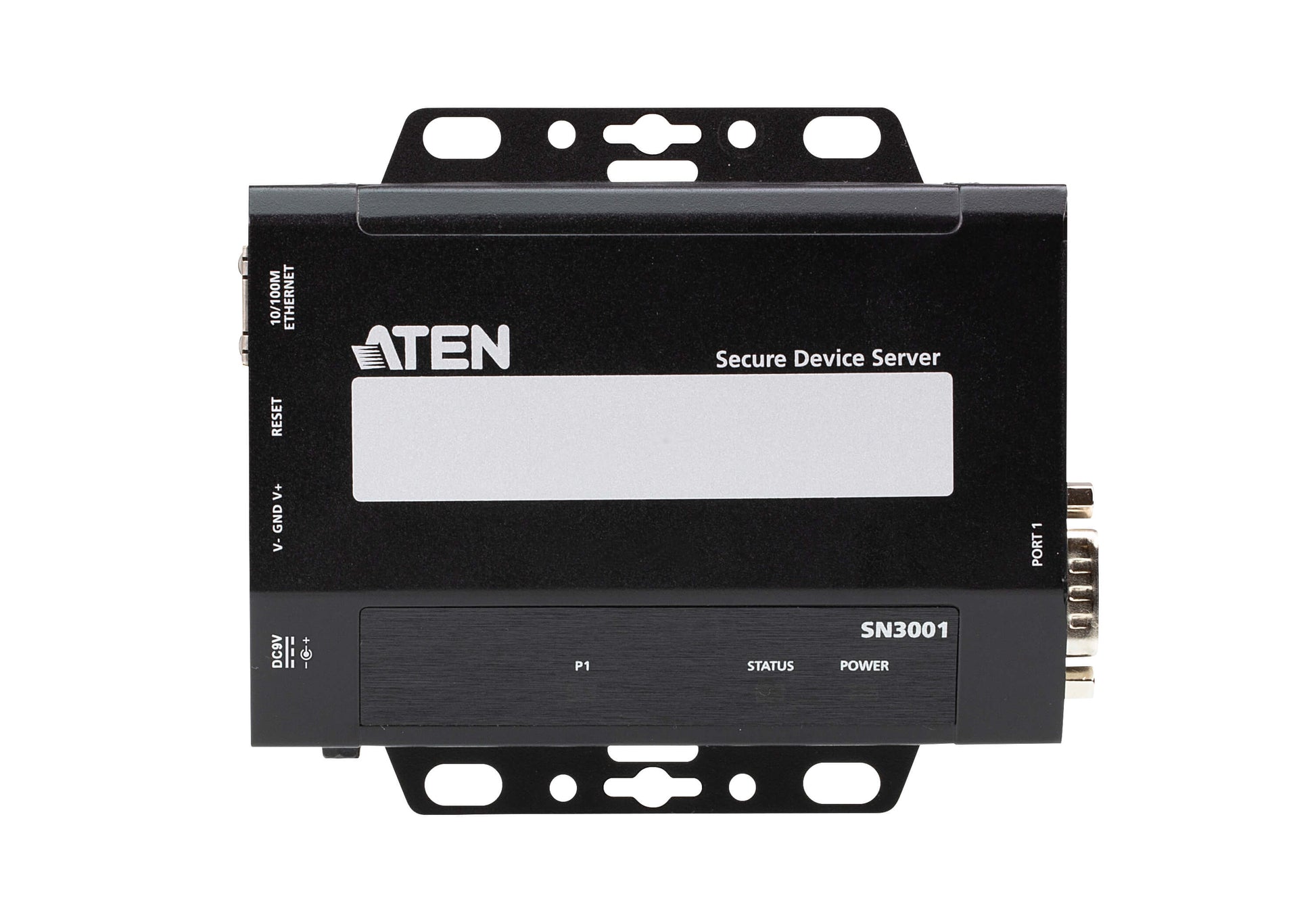 ATEN SN3001 Serieller Device-Server – RS-232 zu RJ-45, 1× RS-232/1× RJ-45, Metall, 98 × 117 × 26 mm