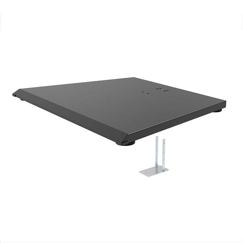 Hagor CPS – Bodenplatte, höhenverstellbar, H 48 × B 912 × T 660 mm, für 3228/3232/3207, Schwarz