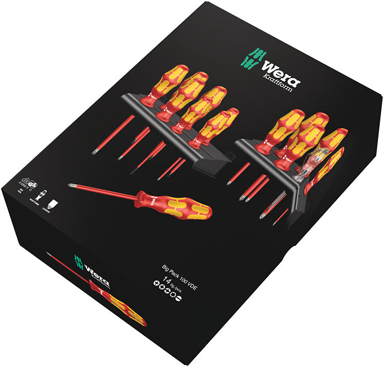 Wera Schraubendreher-Set Kraftform Big Pack 100 VDE – 05105631001