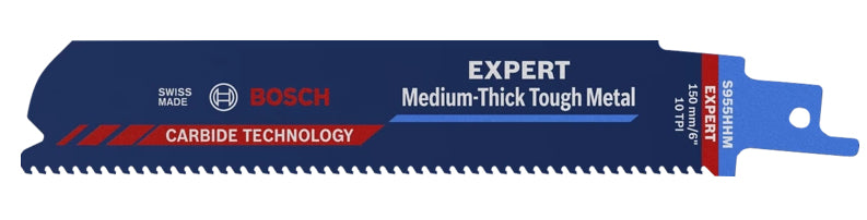 Bosch EXPERT Säbelsägeblatt 150 × 2,5 mm Hartmetall – für Metall – 1 Stk