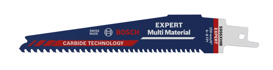 Bosch EXPERT Multi Material Säbelsägeblatt 100 mm Hartmetall – für Metall, Holz, Kunststoff – 1 Stk