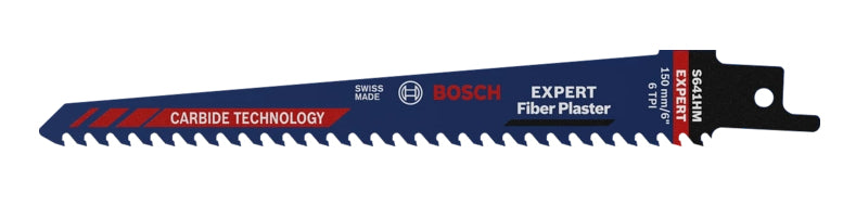 Bosch EXPERT S 641 HM Säbelsägeblatt 100 mm TCT – für Porenbeton, Zementfaser-Paneel, Gipskarton