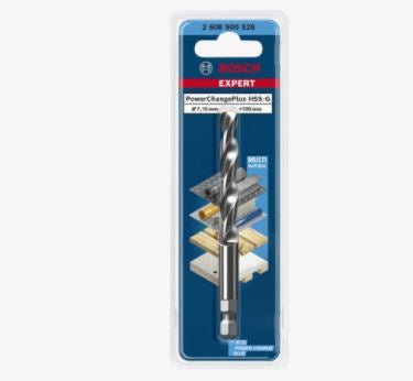 Bosch EXPERT Zentrierbohrer 7,15 × 105 mm HSS Sechskantschaft – für Metall, Kunststoff, Holz