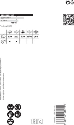 Bosch EXPERT Tough Material Lochsäge 64 × 60 mm Wolframkarbid (TC) – für Fliesen – 1 Stk