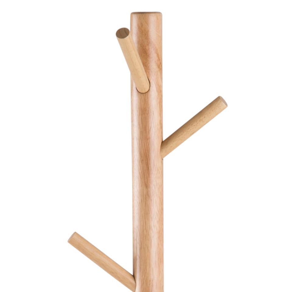 Actona Garderobenständer – Gummibaumholz – Braun – 1'760 mm