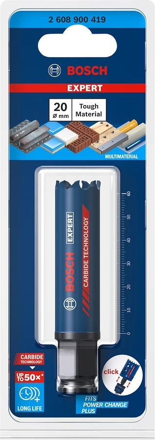 Bosch Professionelle EXPERT Tough Material Lochsäge 20 × 60 mm – für Fliesen – 1 Stk