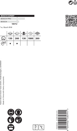 Bosch Professionelle EXPERT Tough Material Lochsäge 22 × 60 mm – für Fliesen – 1 Stk