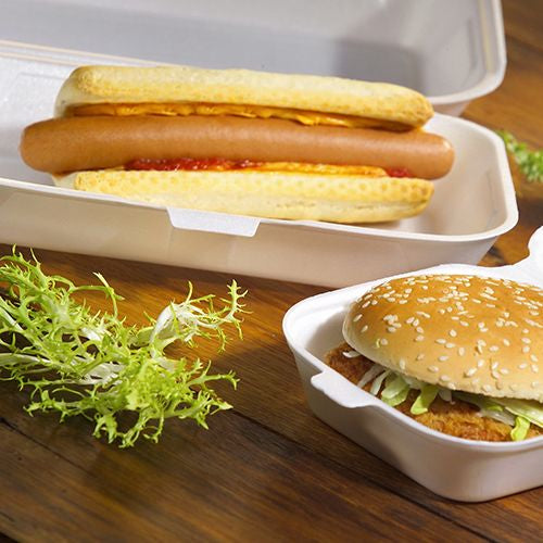 Papstar Take-away-Box, PS – 1,8 l, 240 × 133 × 75 mm – 100 Stk.